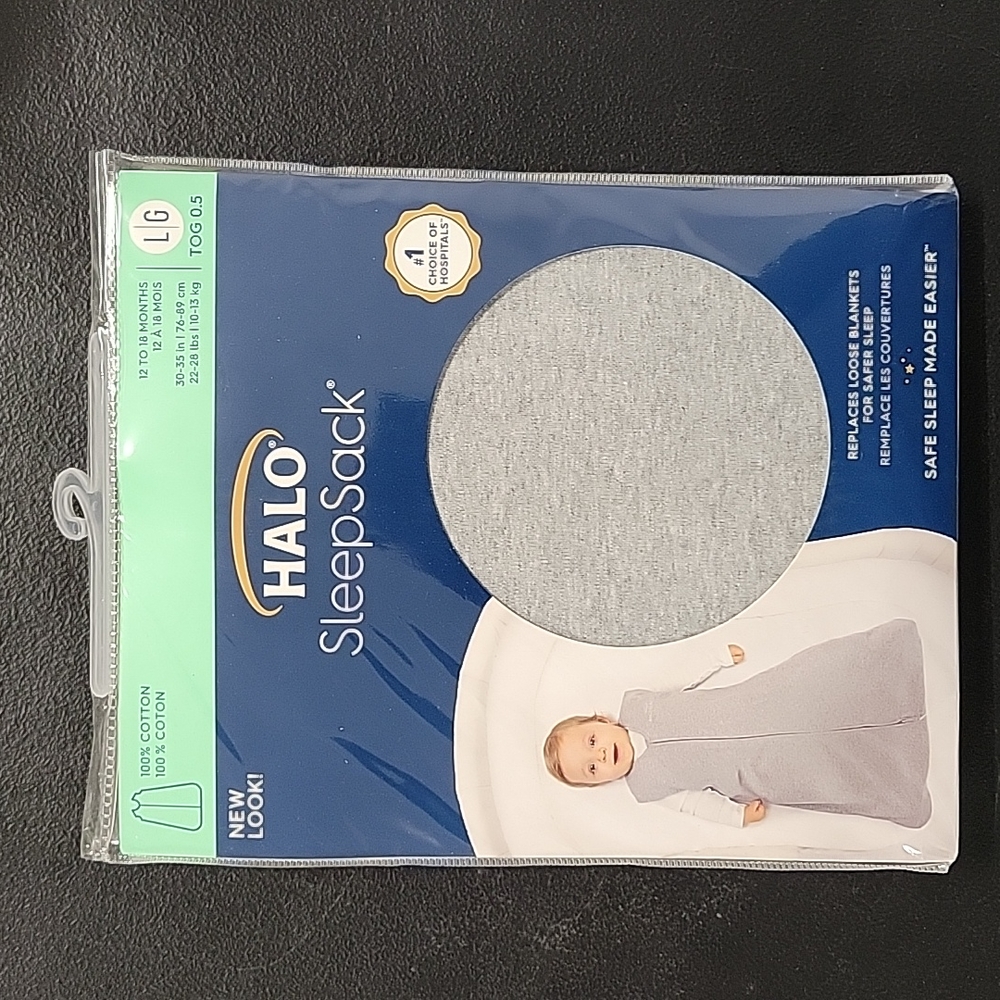 HALO Sleepsack Cotton Wearable Balnket - Heather Grey